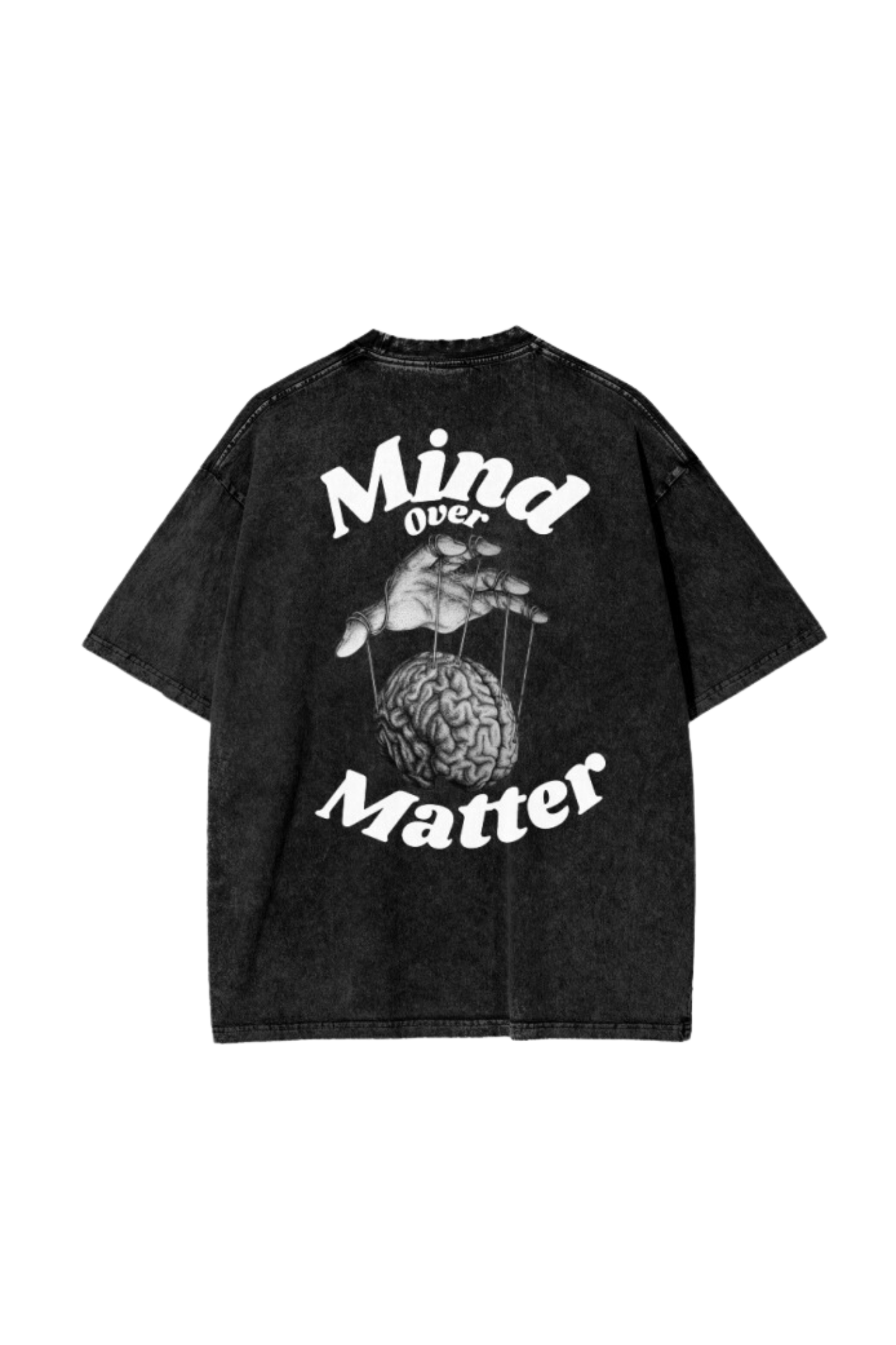 Brain Control Acid Wash Oversize T-Shirt