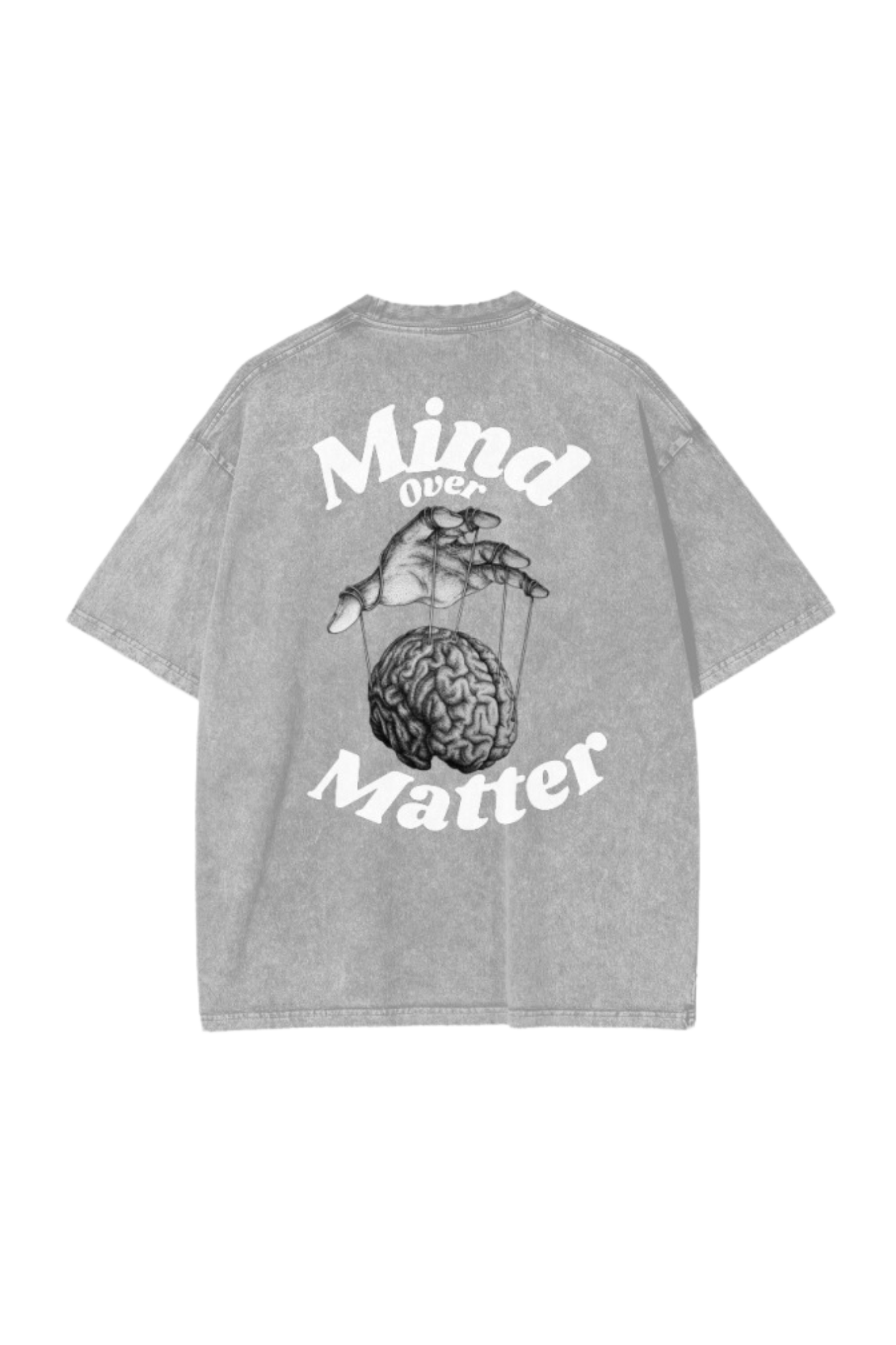 Brain Control Acid Wash Oversize T-Shirt