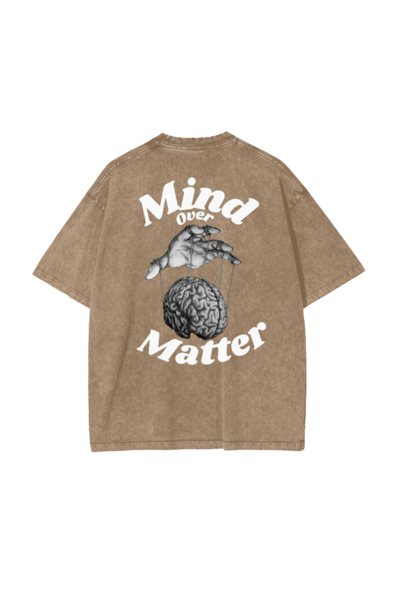 Brain Control Acid Wash Oversize T-Shirt