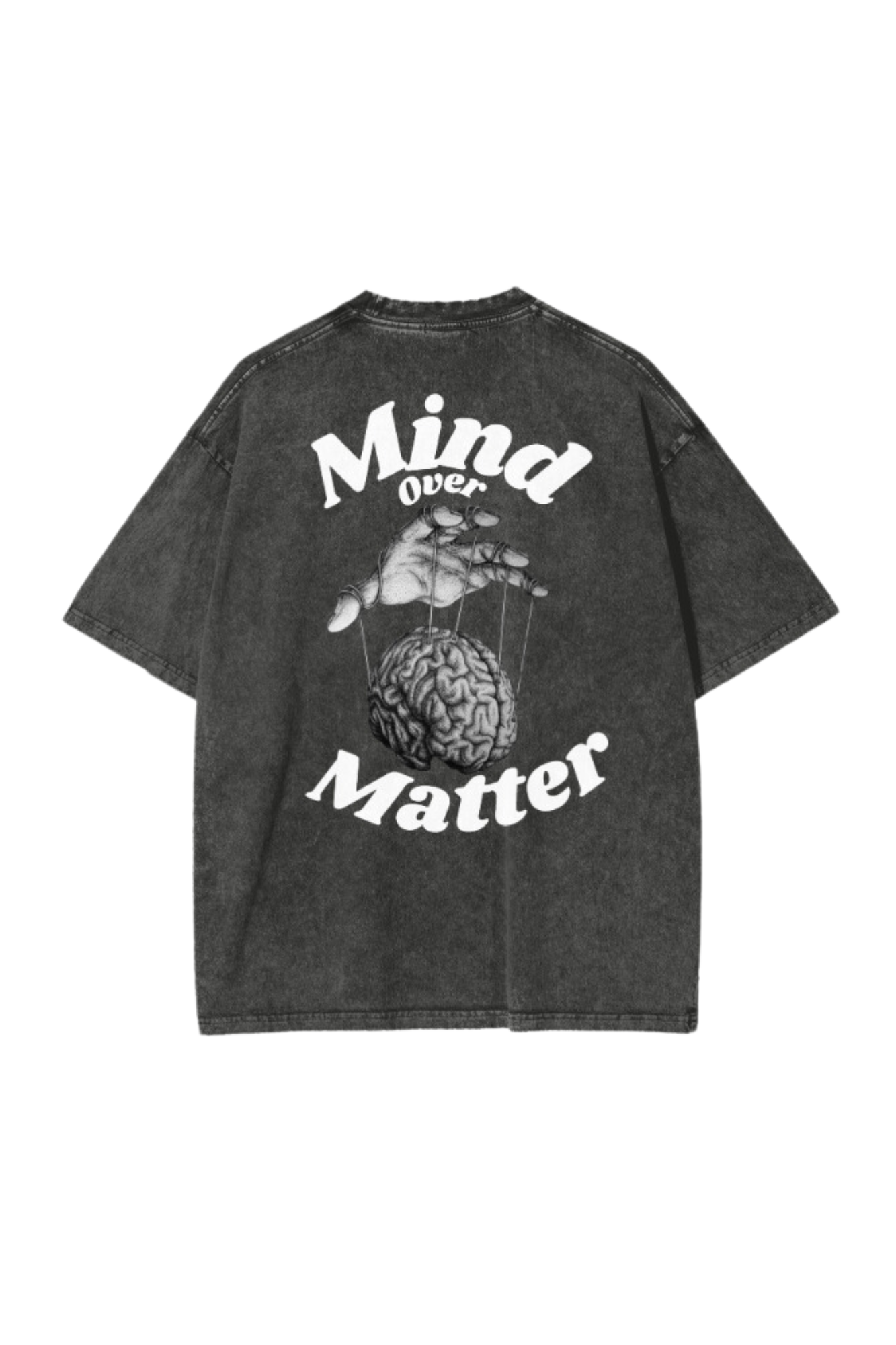 Brain Control Acid Wash Oversize T-Shirt