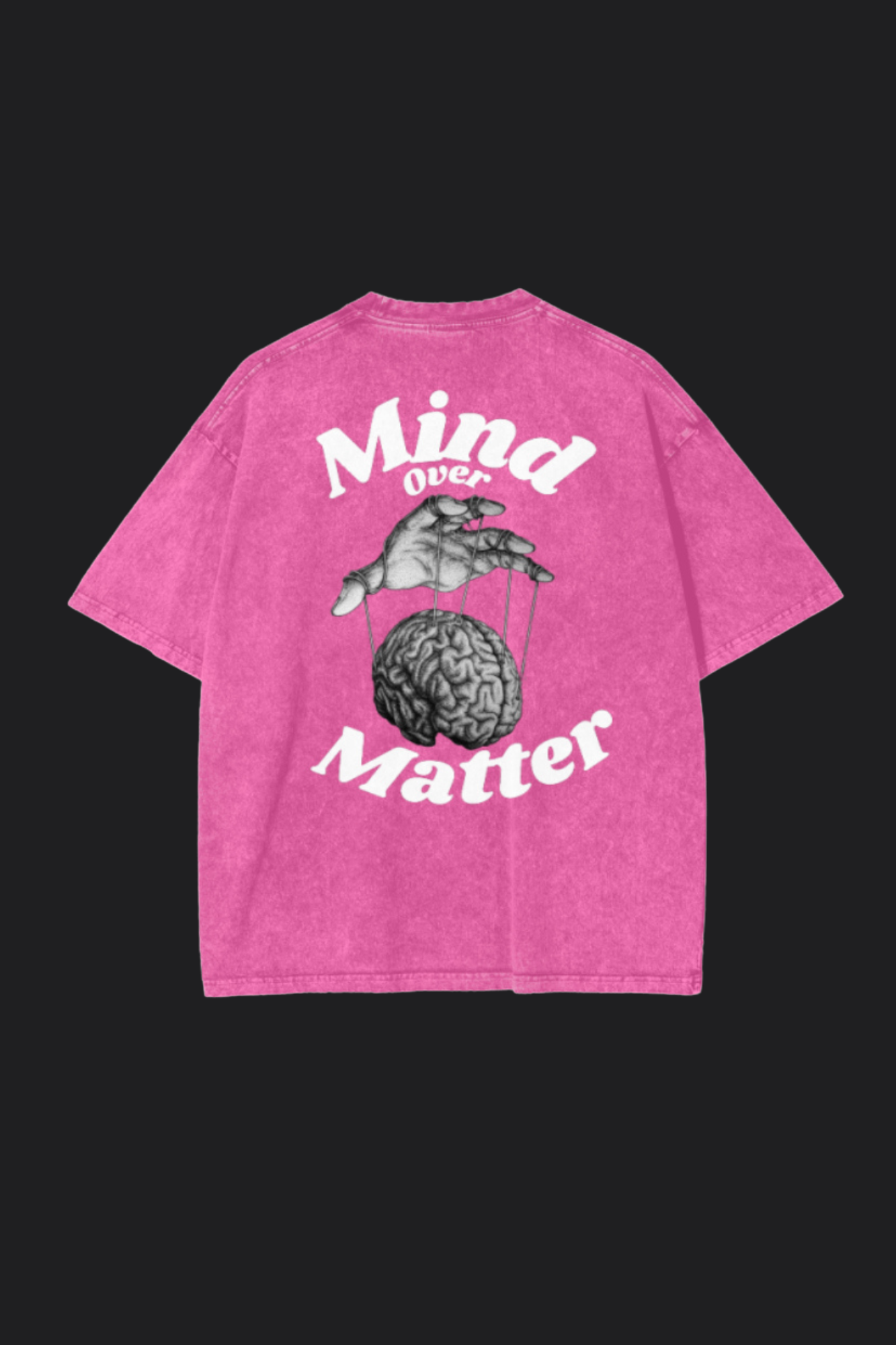 Brain Control Acid Wash Oversize T-Shirt
